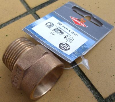 brass adapter nwt